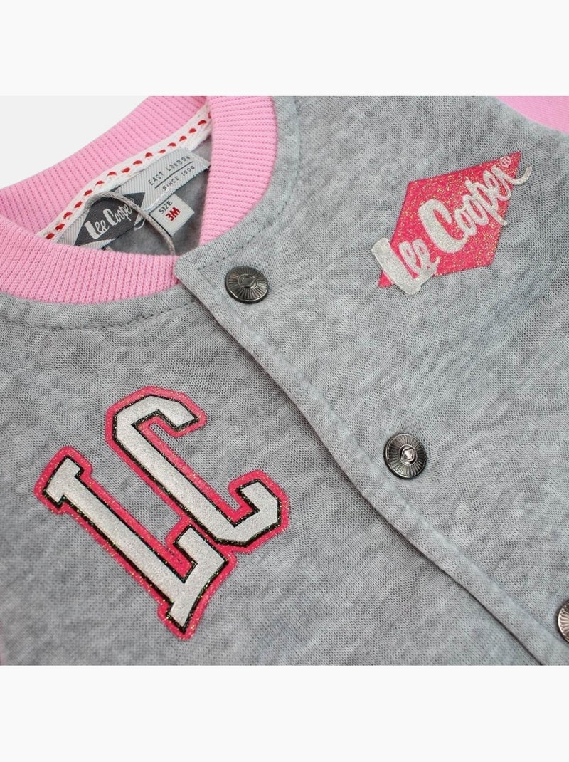Lee Cooper - Conjunto chaqueta y pantalón de jogging bebé niña Gris - Kiabi