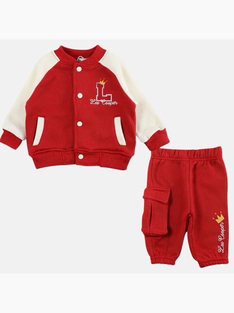 Lee Cooper - Conjunto chaqueta y pantalón de jogging bebé niña Rojo - Kiabi