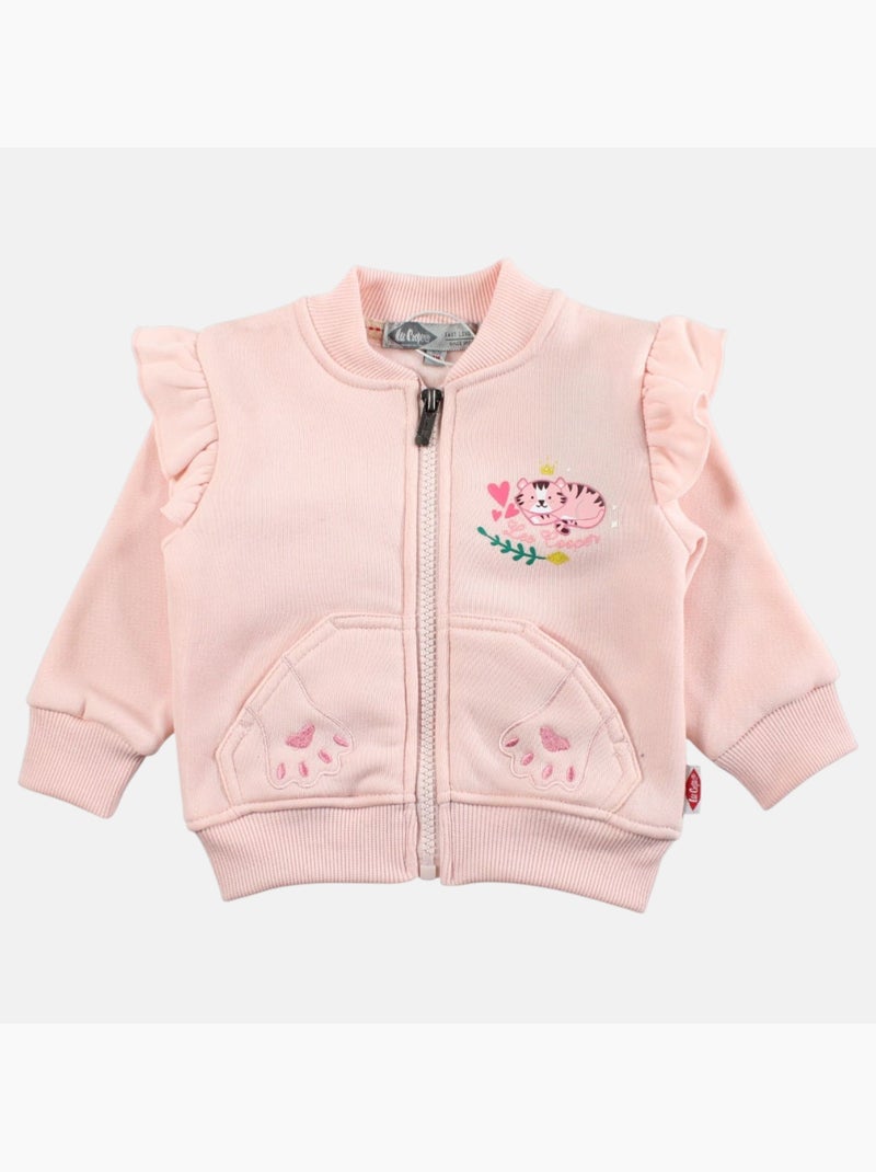 Lee Cooper - Conjunto chaqueta y pantalón de jogging bebé niña Rosa claro - Kiabi