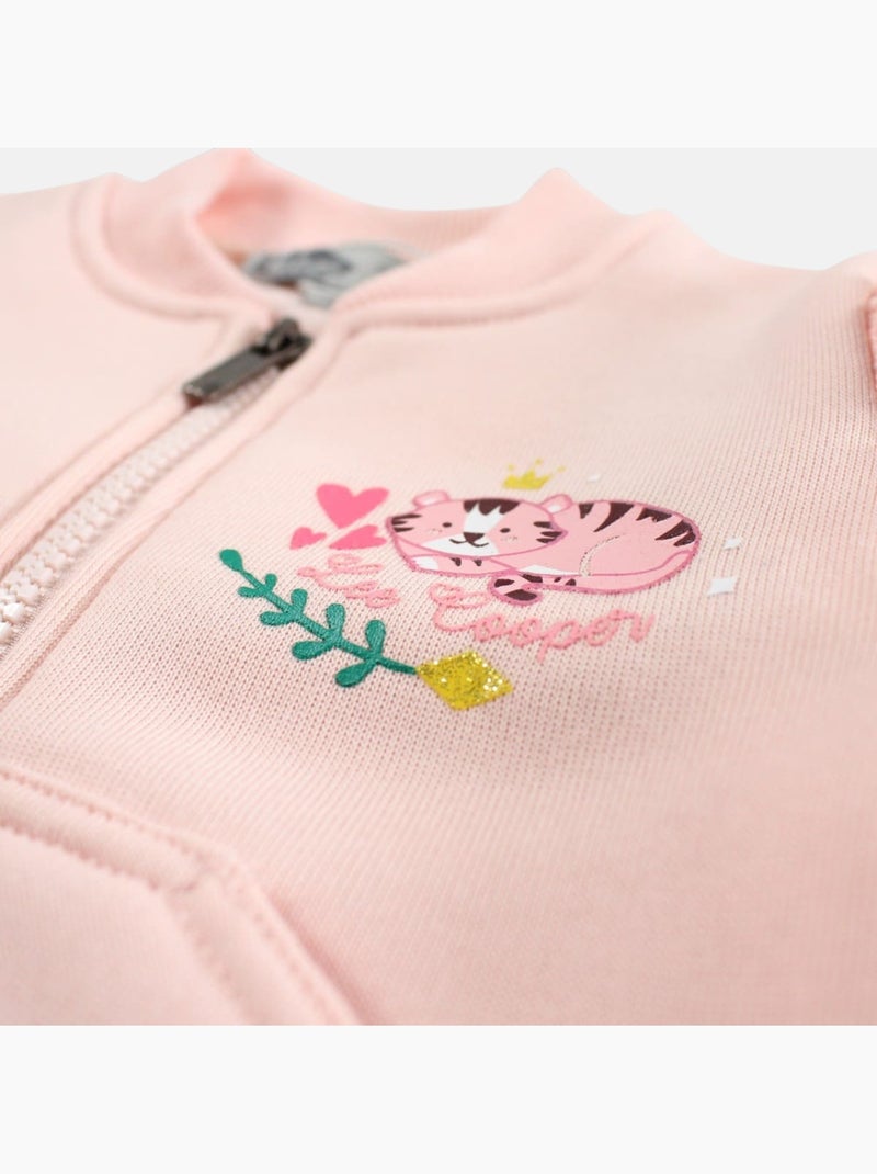 Lee Cooper - Conjunto chaqueta y pantalón de jogging bebé niña Rosa claro - Kiabi
