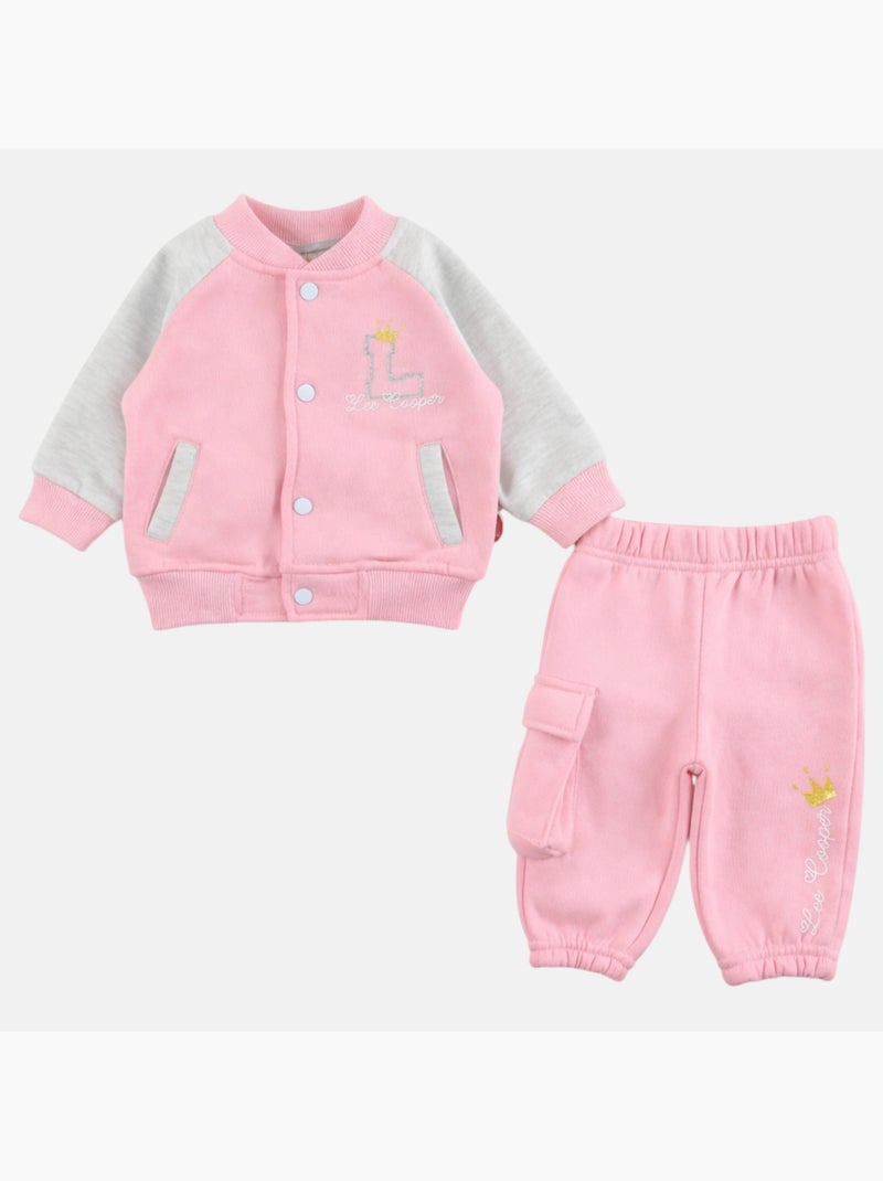 Lee Cooper - Conjunto chaqueta y pantalón de jogging bebé niña Rosa - Kiabi