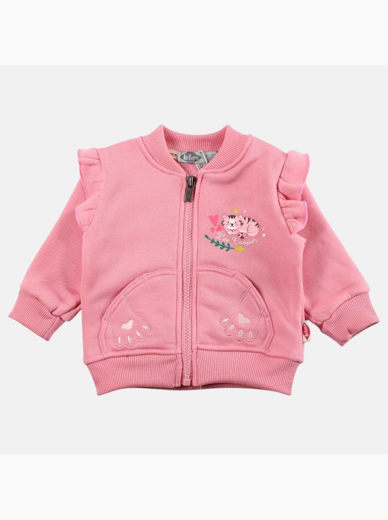 Lee Cooper - Conjunto chaqueta y pantalón de jogging bebé niña Rosa - Kiabi