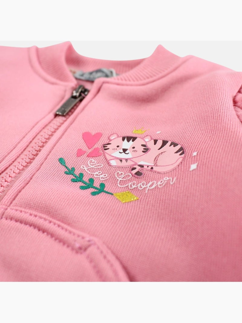 Lee Cooper - Conjunto chaqueta y pantalón de jogging bebé niña Rosa - Kiabi