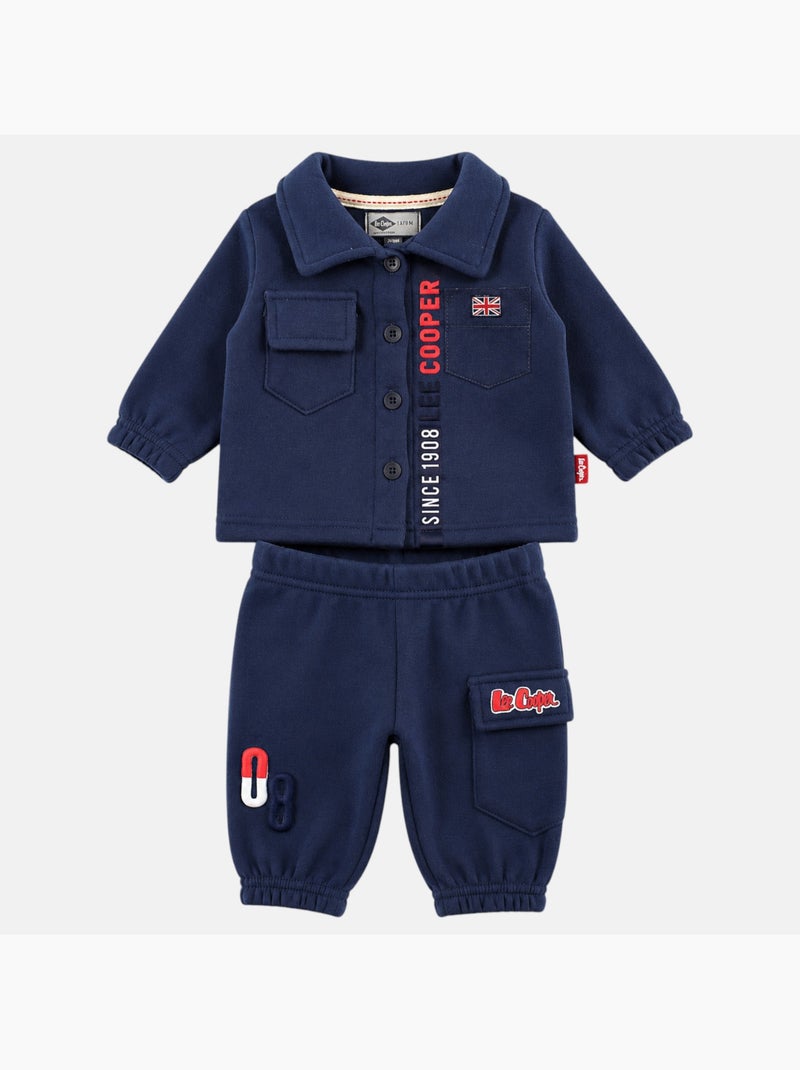 Lee Cooper - Conjunto chaqueta y pantalón de jogging bebé niño Azul marino - Kiabi