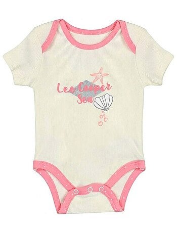 Lee Cooper - Conjunto body con camiseta de manga larga y leggings bebé