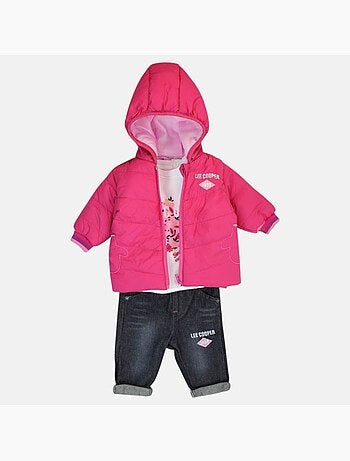 Lee cooper - conjunto de 3 piezas: chaqueta, camiseta y pantalón