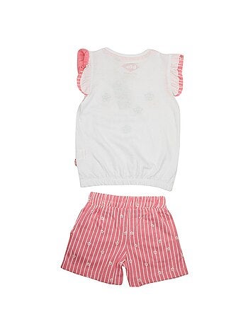 Lee cooper - conjunto de camiseta y pantalón corto a juego con estampados