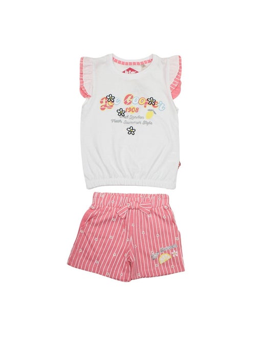 Lee cooper - conjunto de camiseta y pantalón corto a juego con estampados - Kiabi