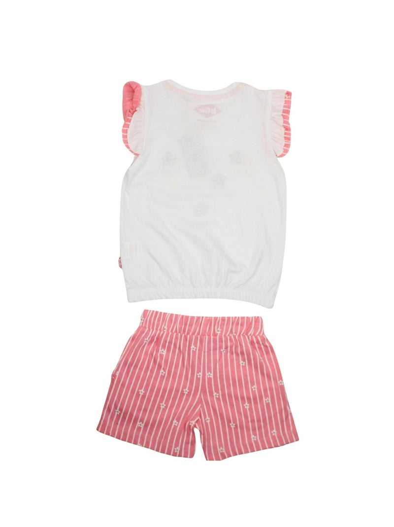 Lee cooper - conjunto de camiseta y pantalón corto a juego con estampados Rosa - Kiabi