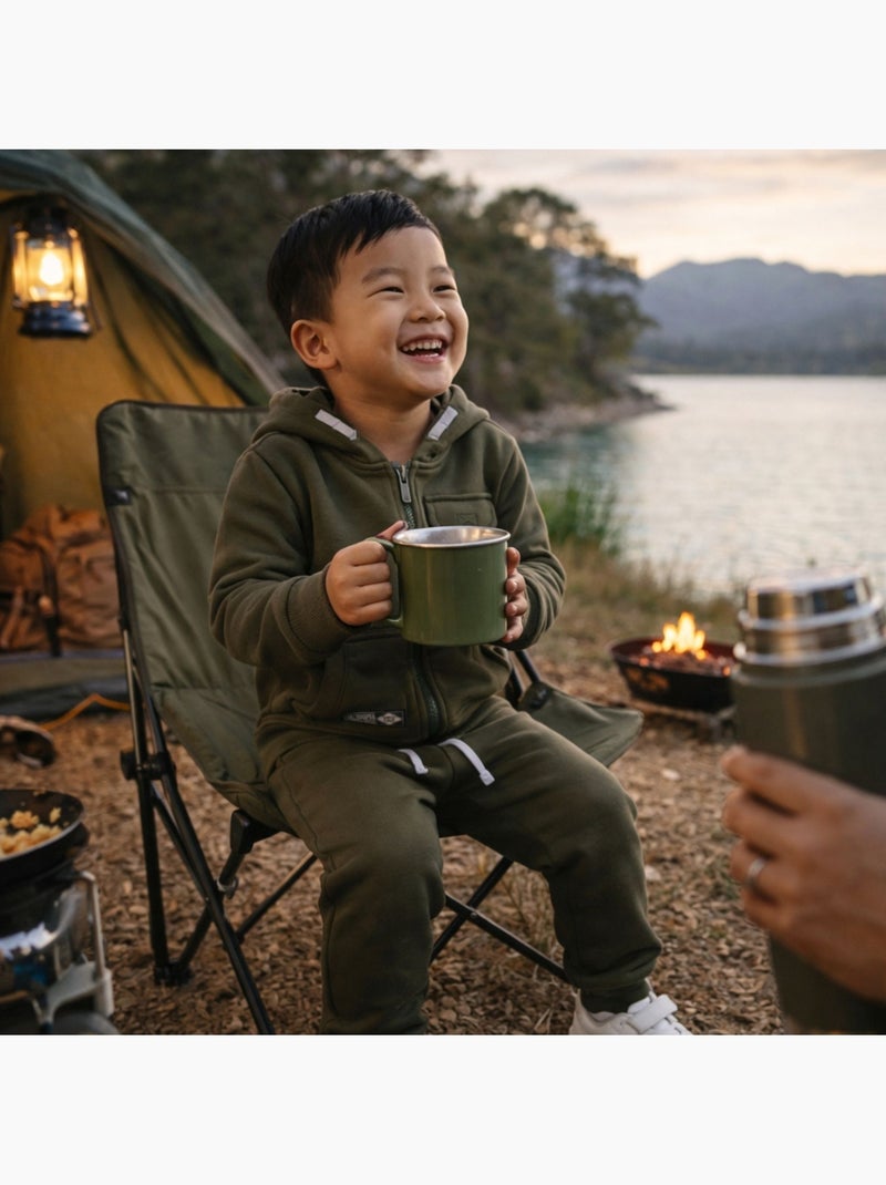 Lee Cooper - Conjunto infantil compuesto por chaqueta con capucha y cremallera y pantalón Caqui - Kiabi