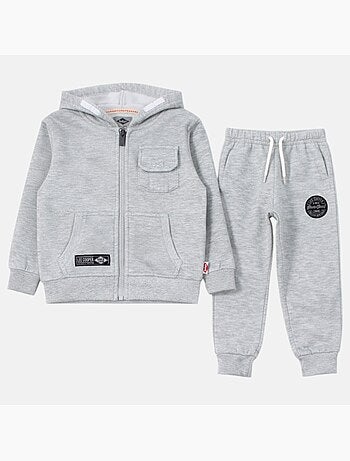 Lee Cooper - Conjunto infantil compuesto por chaqueta con capucha y cremallera y pantalón