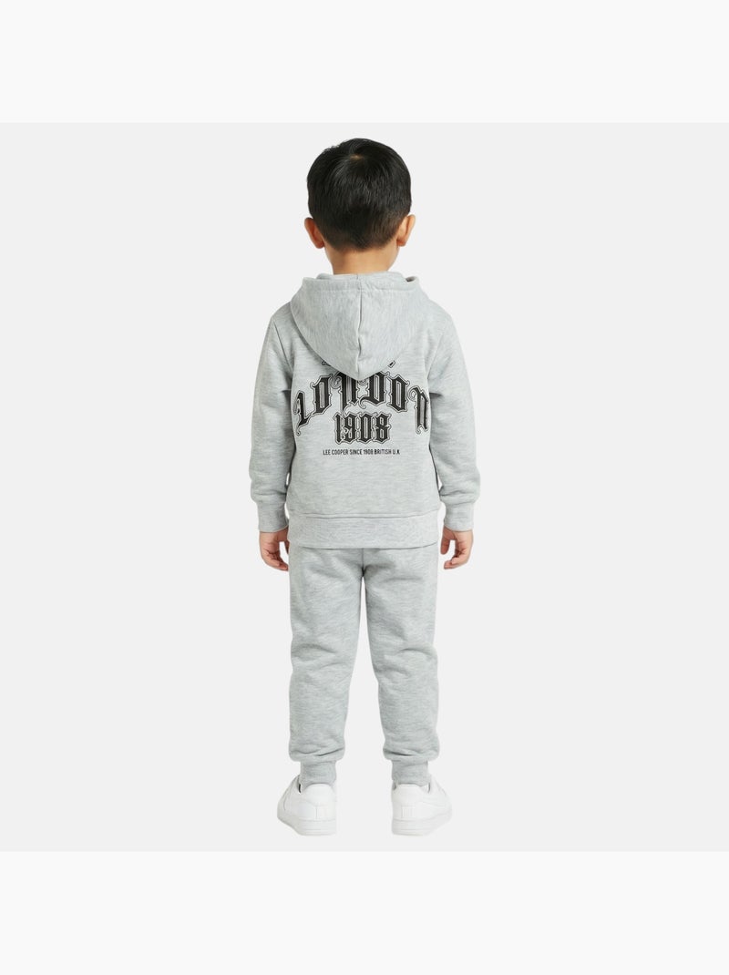 Lee Cooper - Conjunto infantil compuesto por chaqueta con capucha y cremallera y pantalón Gris - Kiabi