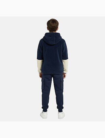 Lee Cooper - Conjunto infantil compuesto por sudadera con capucha y cremallera y pantalón
