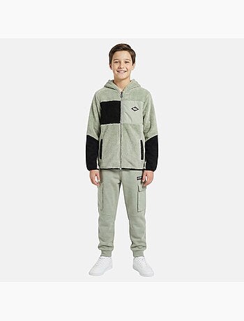 Lee Cooper - Conjunto infantil compuesto por sudadera con capucha y cremallera y pantalón