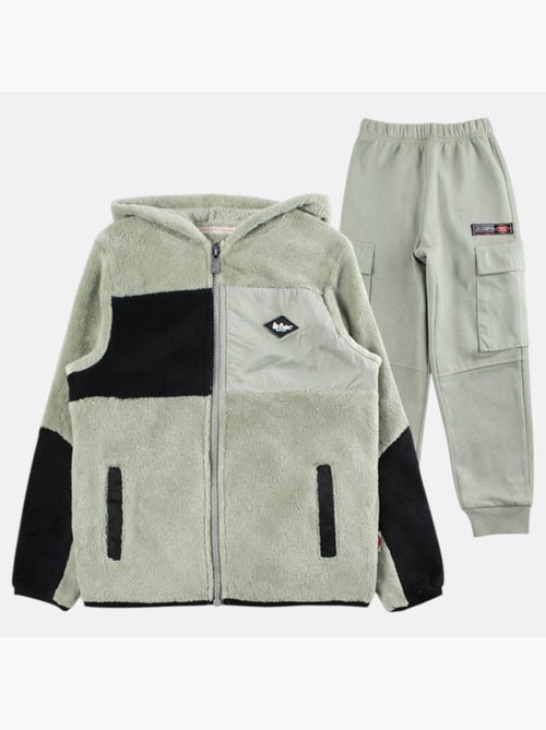 Lee Cooper - Conjunto infantil compuesto por sudadera con capucha y cremallera y pantalón - Kiabi