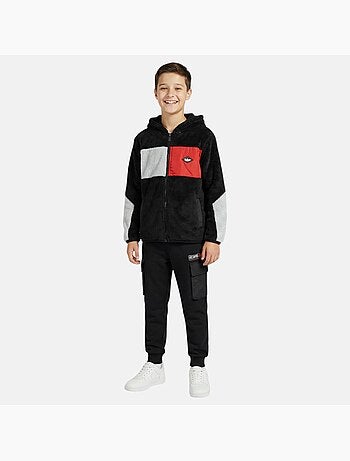 Lee Cooper - Conjunto infantil compuesto por sudadera con capucha y cremallera y pantalón