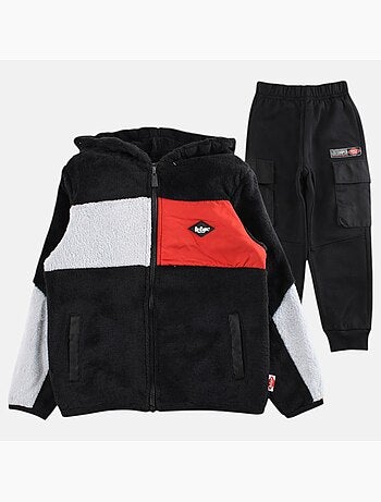 Lee Cooper - Conjunto infantil compuesto por sudadera con capucha y cremallera y pantalón