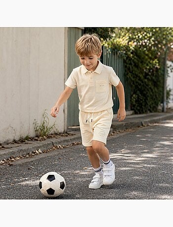 Lee Cooper - Conjunto infantil LEE COOPER compuesto por un polo de manga corta y un short a juego