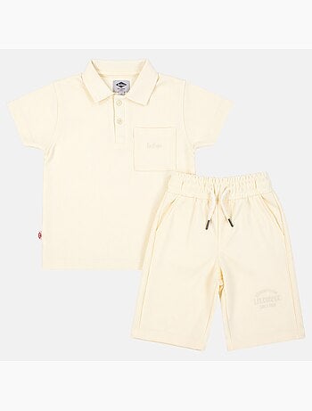 Lee Cooper - Conjunto infantil LEE COOPER compuesto por un polo de manga corta y un short a juego