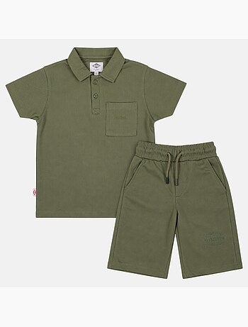 Lee Cooper - Conjunto infantil LEE COOPER compuesto por un polo de manga corta y un short a juego