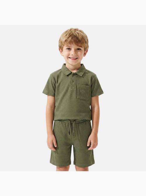 Lee Cooper - Conjunto infantil LEE COOPER compuesto por un polo de manga corta y un short a juego - Kiabi