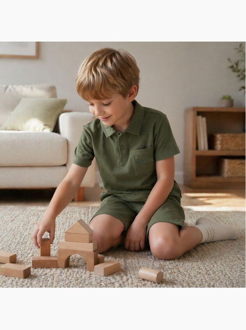 Lee Cooper - Conjunto infantil LEE COOPER compuesto por un polo de manga corta y un short a juego - Kiabi
