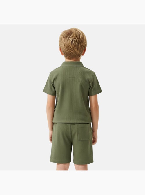 Lee Cooper - Conjunto infantil LEE COOPER compuesto por un polo de manga corta y un short a juego - Kiabi