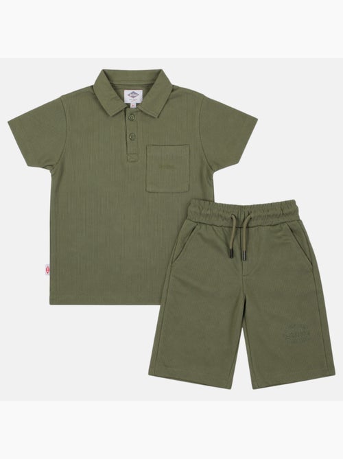 Lee Cooper - Conjunto infantil LEE COOPER compuesto por un polo de manga corta y un short a juego - Kiabi