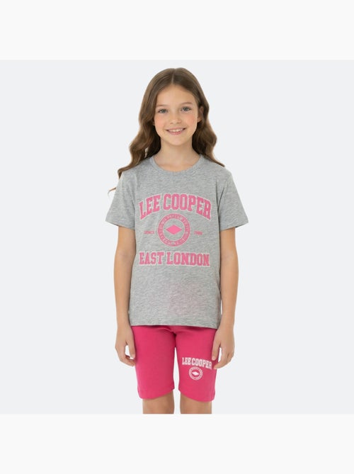 Lee Cooper - Conjunto niña camiseta de manga corta y bermuda - Kiabi