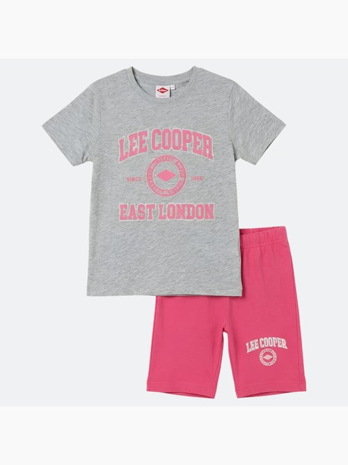 Lee Cooper - Conjunto niña camiseta de manga corta y bermuda - Kiabi