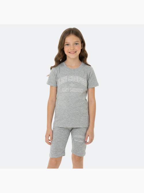 Lee Cooper - Conjunto niña camiseta de manga corta y bermuda - Kiabi