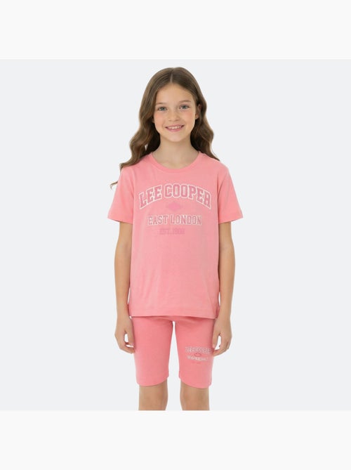 Lee Cooper - Conjunto niña camiseta de manga corta y bermuda - Kiabi
