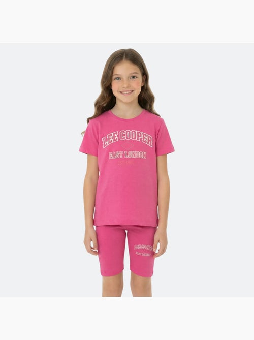 Lee Cooper - Conjunto niña camiseta de manga corta y bermuda - Kiabi