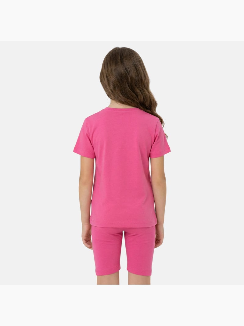 Lee Cooper - Conjunto niña camiseta de manga corta y bermuda Rosa - Kiabi
