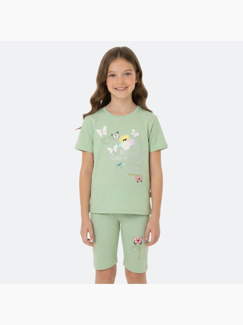 Lee Cooper - Conjunto niña camiseta de manga corta y bermuda - Kiabi