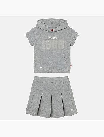 Lee Cooper - Conjunto niña camiseta de manga corta y falda