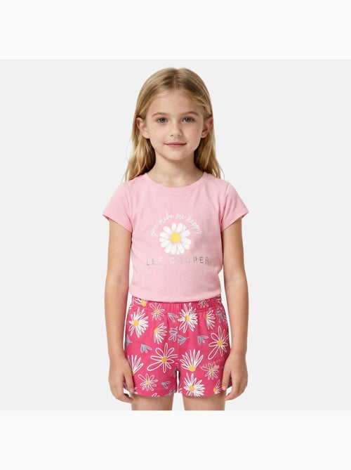 Lee Cooper - Conjunto niña camiseta de manga corta y pantalón corto - Kiabi