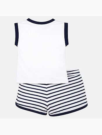 Lee Cooper - Conjunto niña compuesto por camiseta sin mangas y pantalón corto