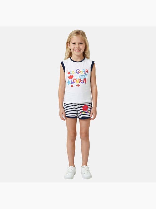 Lee Cooper - Conjunto niña compuesto por camiseta sin mangas y pantalón corto - Kiabi