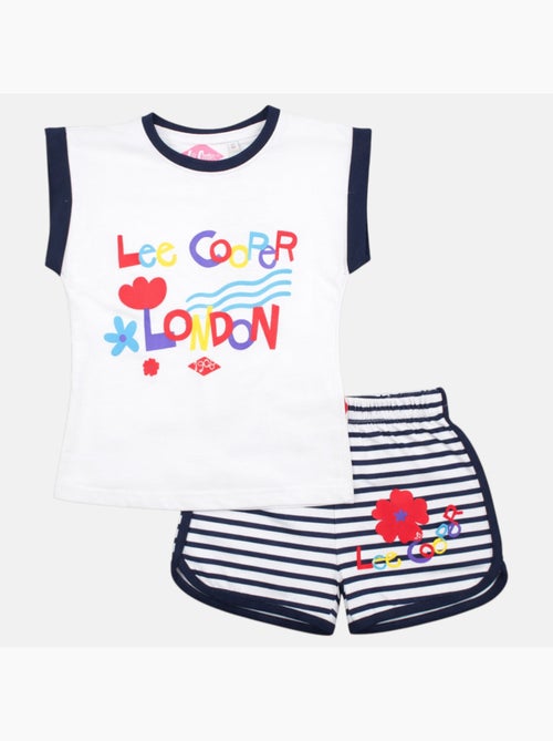 Lee Cooper - Conjunto niña compuesto por camiseta sin mangas y pantalón corto - Kiabi