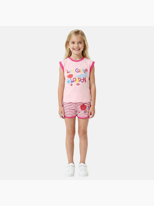 Lee Cooper - Conjunto niña compuesto por camiseta sin mangas y pantalón corto - Kiabi