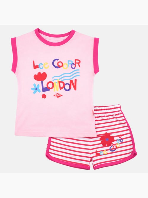 Lee Cooper - Conjunto niña compuesto por camiseta sin mangas y pantalón corto - Kiabi