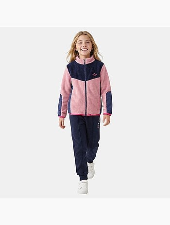 Lee Cooper - Conjunto niña compuesto por chaqueta con cremallera y pantalón de jogging