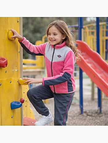 Lee Cooper - Conjunto niña compuesto por chaqueta con cremallera y pantalón de jogging