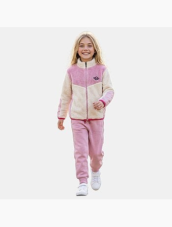 Lee Cooper - Conjunto niña compuesto por chaqueta con cremallera y pantalón de jogging