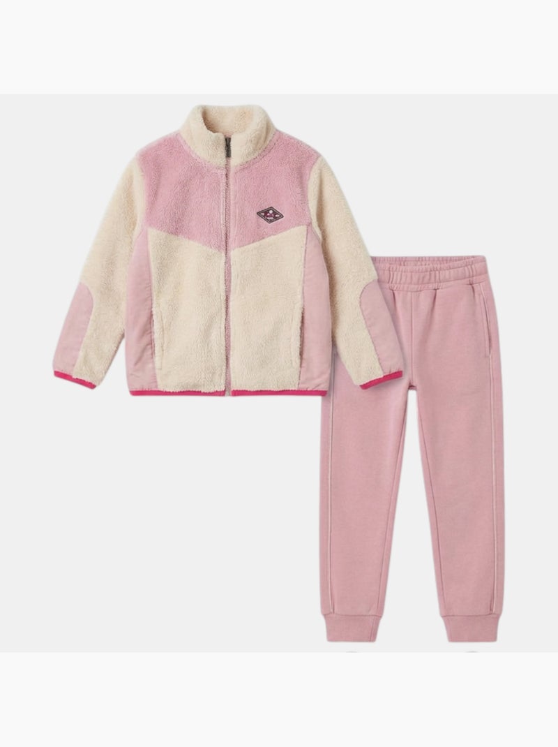 Lee Cooper - Conjunto niña compuesto por chaqueta con cremallera y pantalón de jogging Rosa - Kiabi