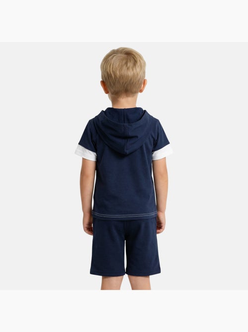 Lee Cooper - Conjunto niño camiseta de manga corta con capucha y pantalón corto - Kiabi