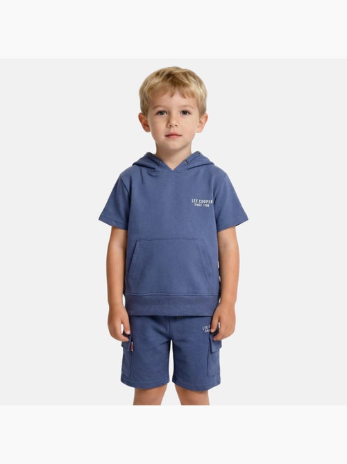 Lee Cooper - Conjunto niño camiseta de manga corta con capucha y pantalón corto - Kiabi