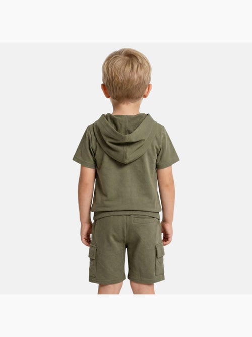Lee Cooper - Conjunto niño camiseta de manga corta con capucha y pantalón corto - Kiabi