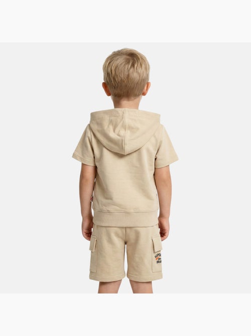 Lee Cooper - Conjunto niño camiseta de manga corta con cremallera y pantalón corto - Kiabi